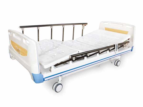 医用护理床的床板采用冷板一次冲压成型，坚固耐用